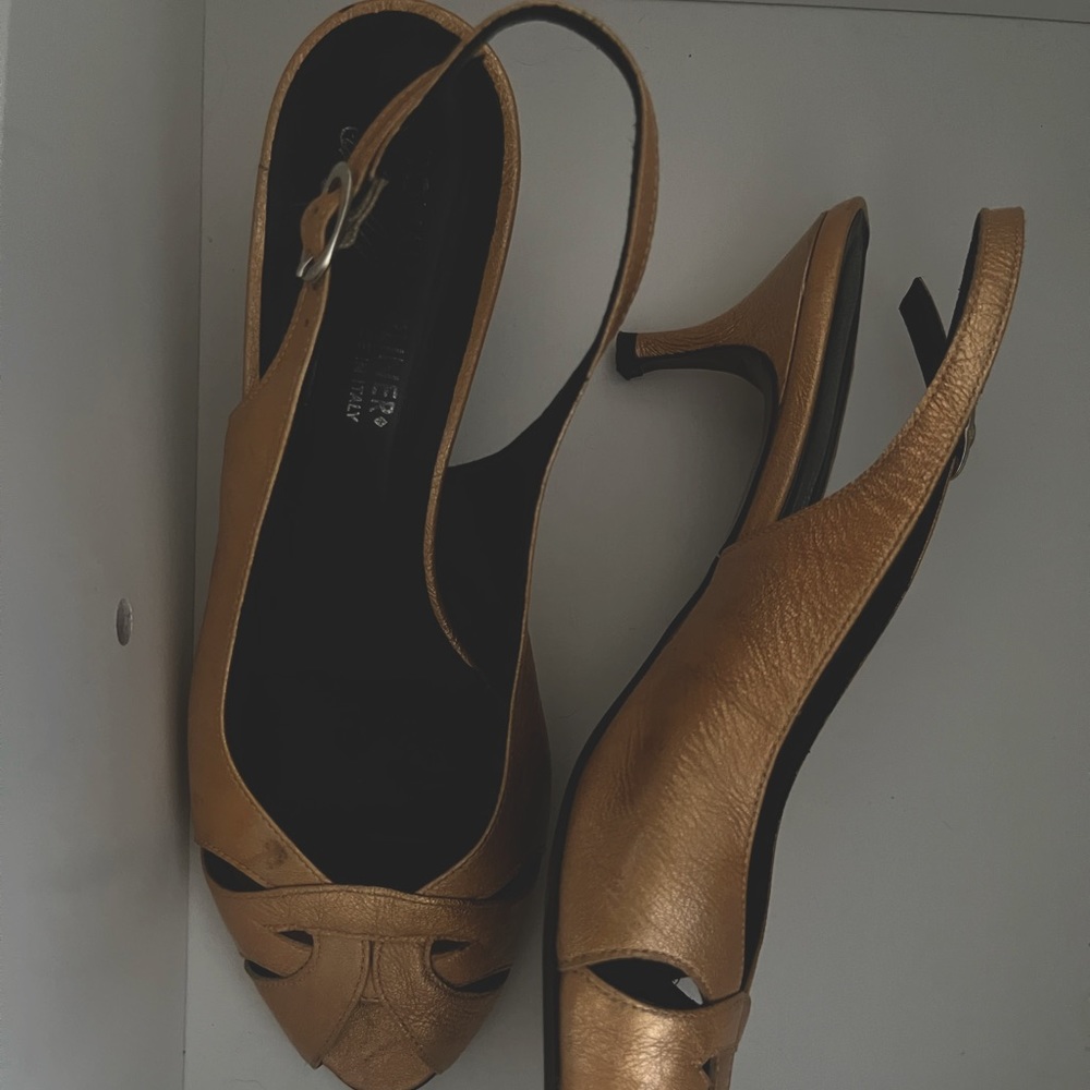 Copper Low Heel Sandal